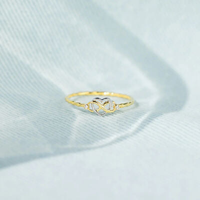 Number 8 Heart 925 Sterling Silver Ring - AllIn Computer