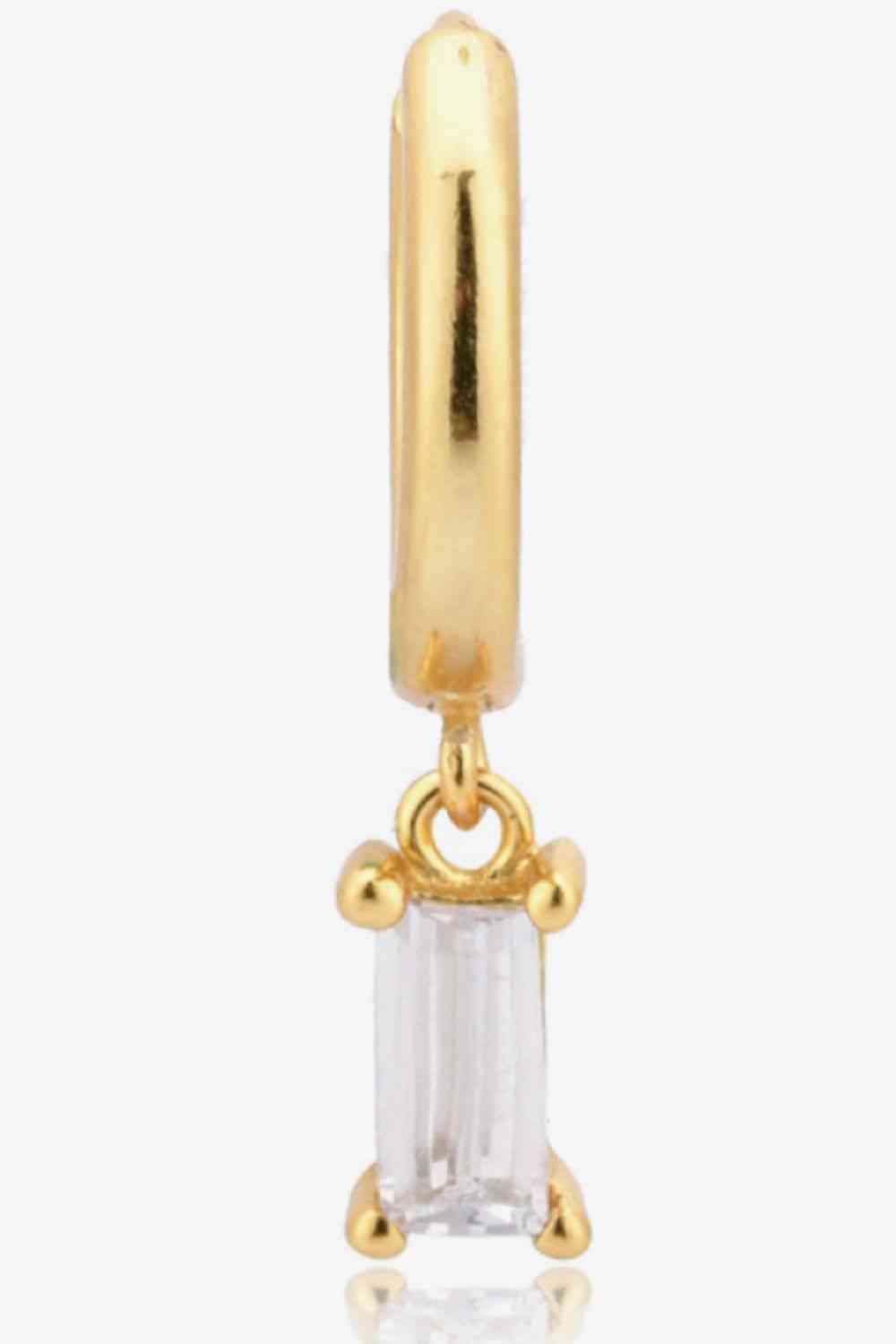 Zircon Huggie Drop Earrings - AllIn Computer
