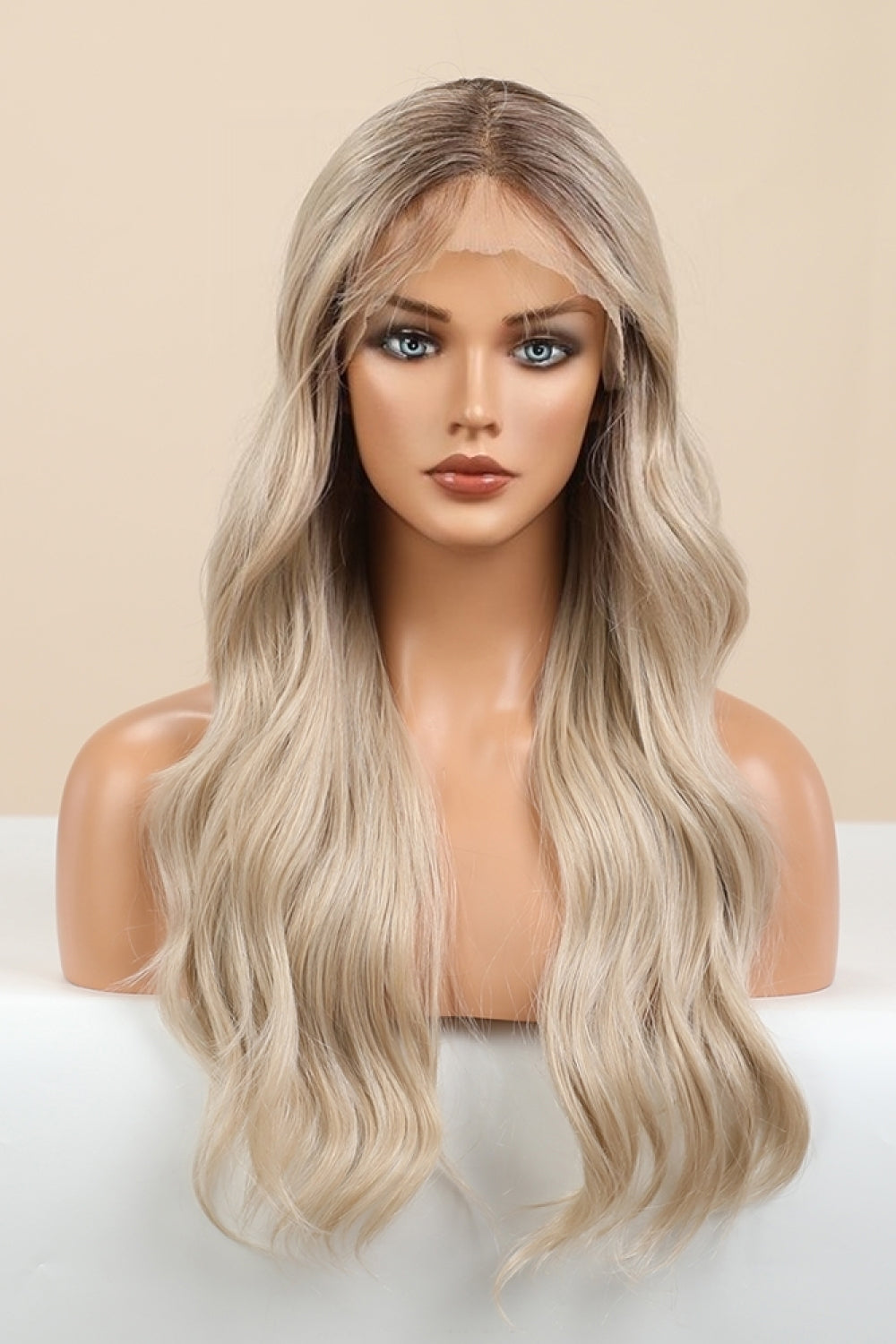 13*2" Wave Lace Front Synthetic Wigs in Gold 26" Long 150% Density - AllIn Computer