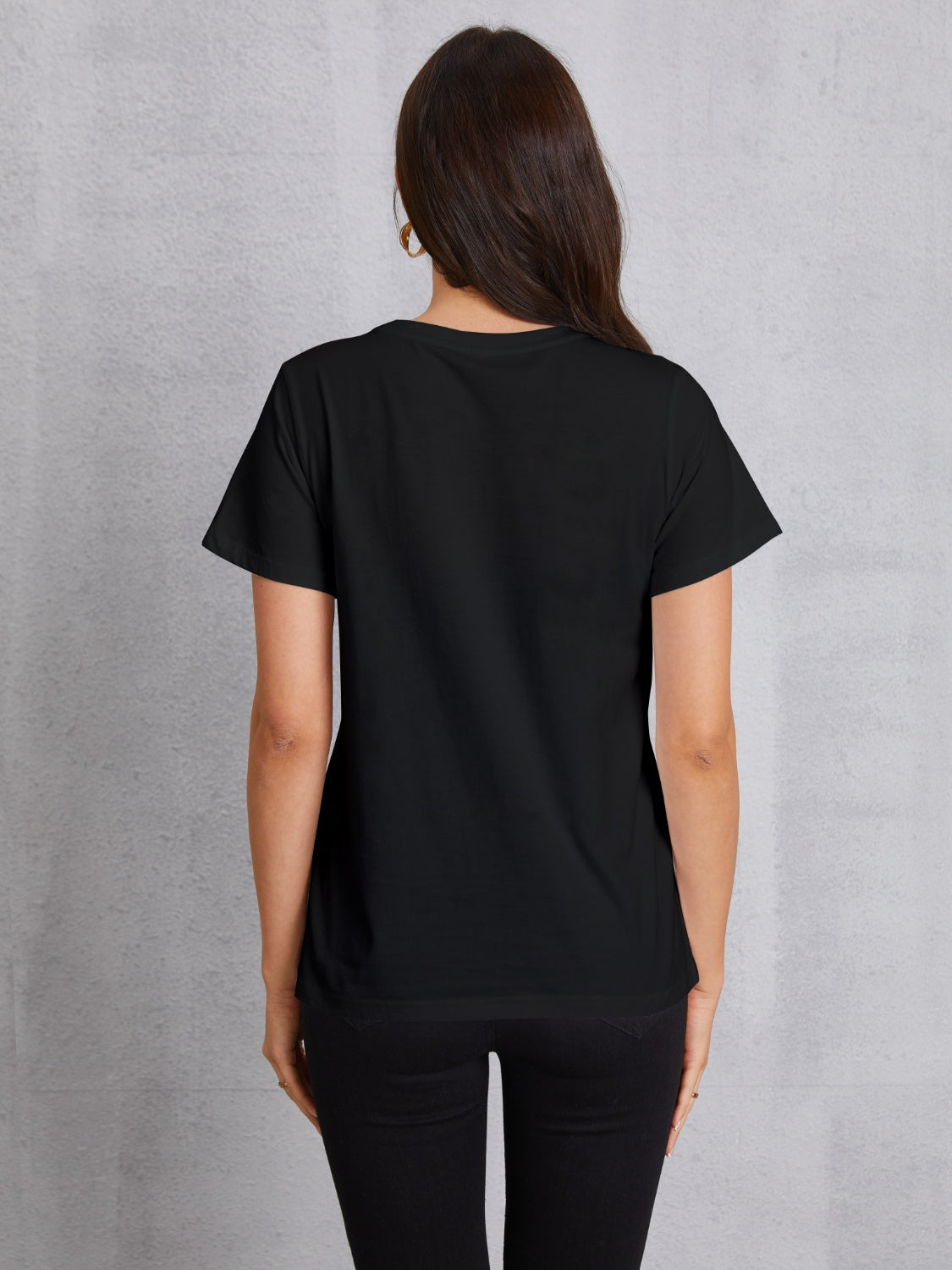 Butterfly Round Neck Short Sleeve T-Shirt - AllIn Computer