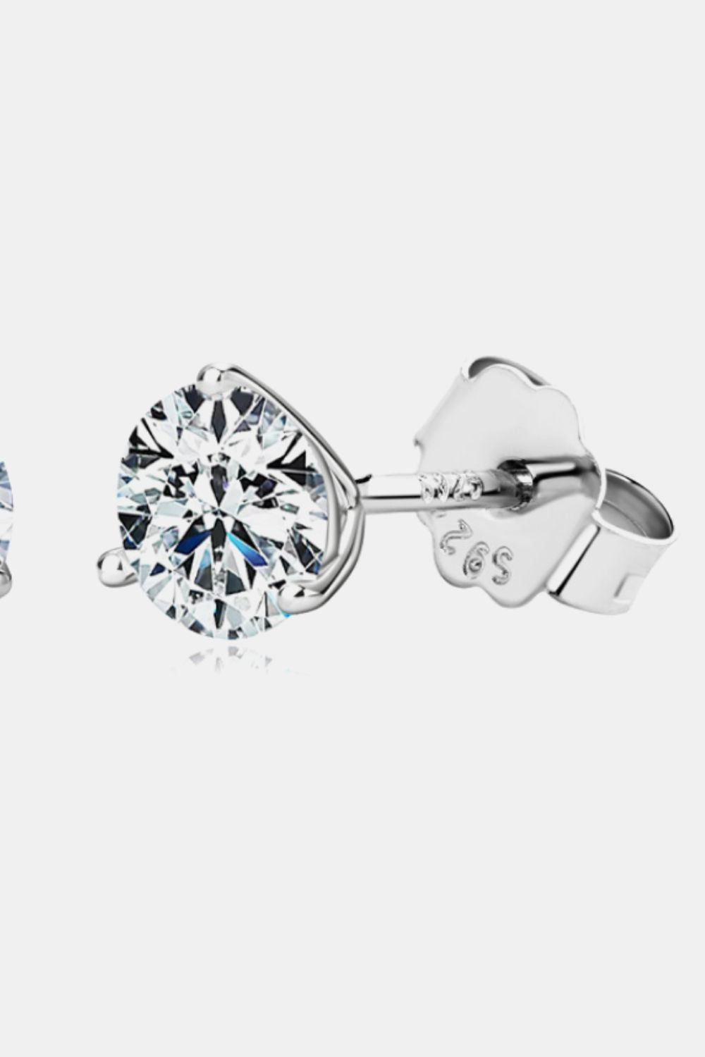Moissanite 925 Sterling Silver Stud Earrings - AllIn Computer