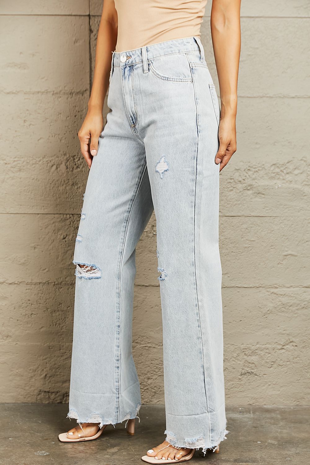 BAYEAS High Waist Flare Jeans - AllIn Computer