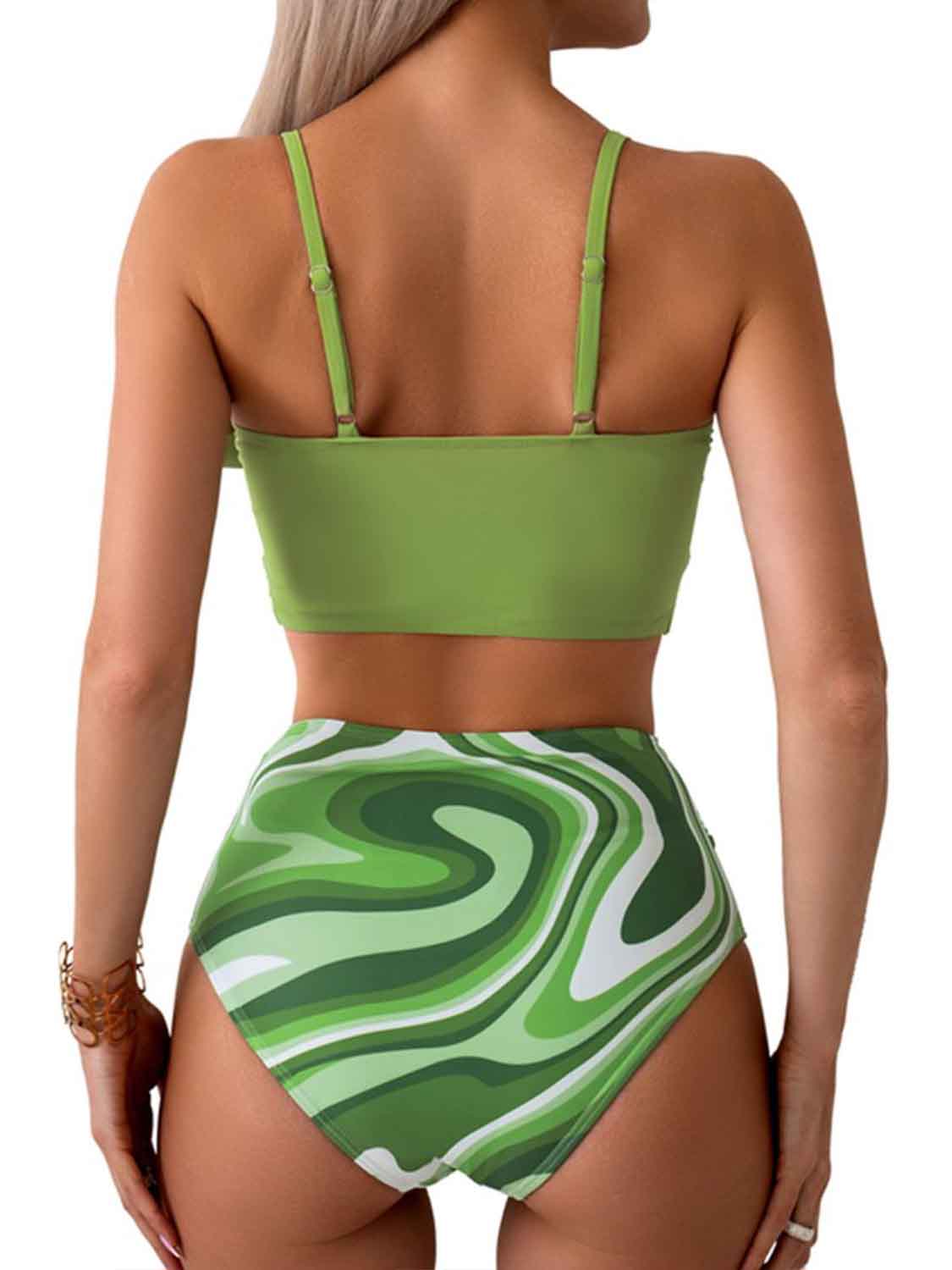 Twisted Spaghetti Strap Bikini Set - AllIn Computer
