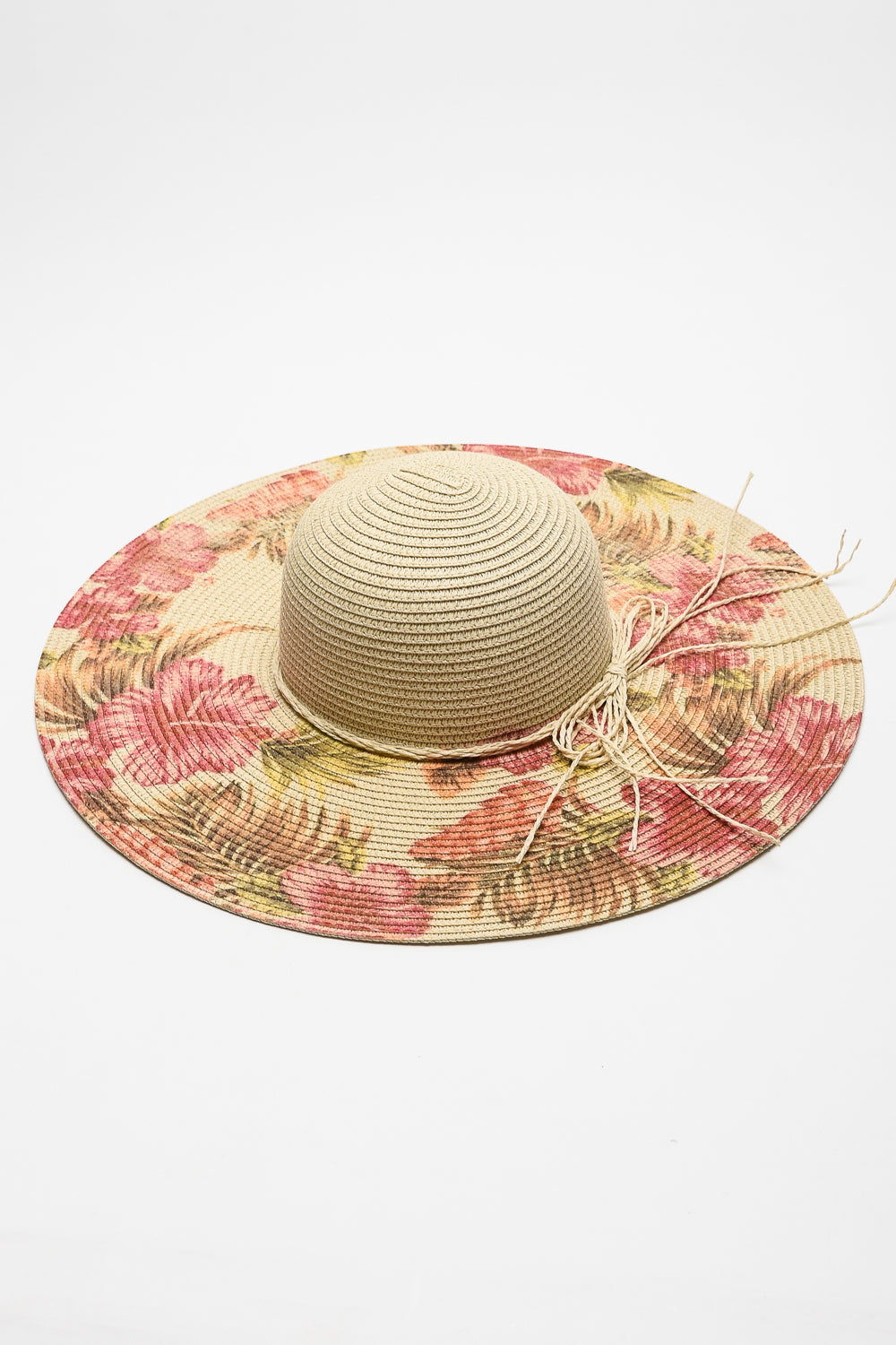 Justin Taylor Floral Bow Detail Sunhat - AllIn Computer