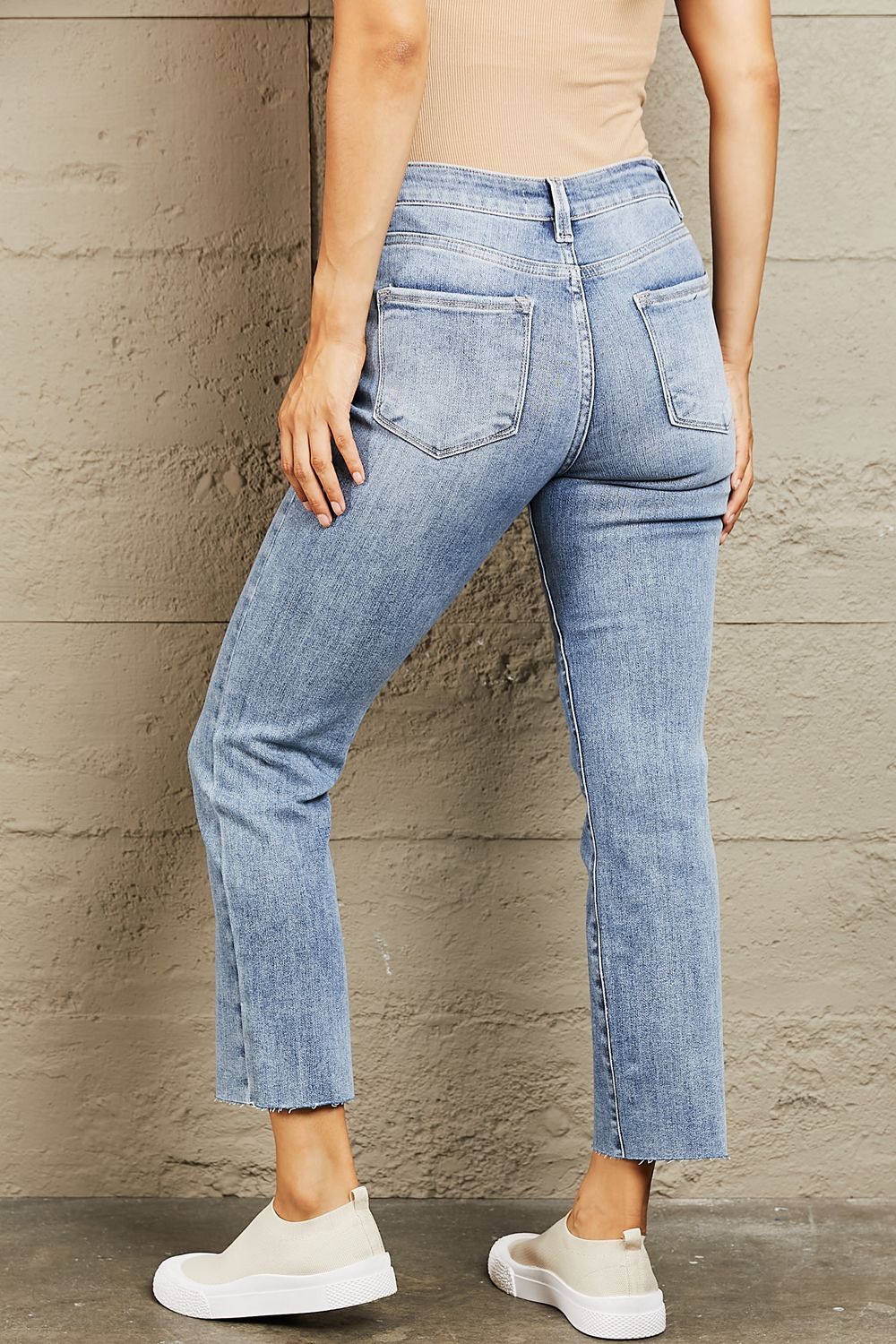 BAYEAS Mid Rise Cropped Slim Jeans - AllIn Computer