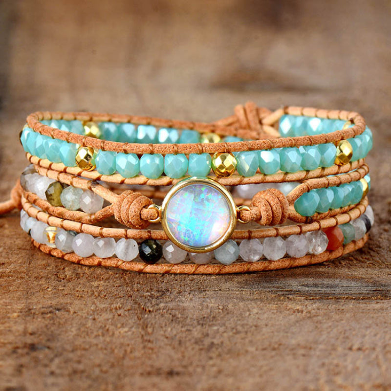 Opal Beaded Layered Bracelet - AllIn Computer