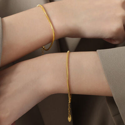 18K Gold-Plated Minimalist Bracelet - AllIn Computer
