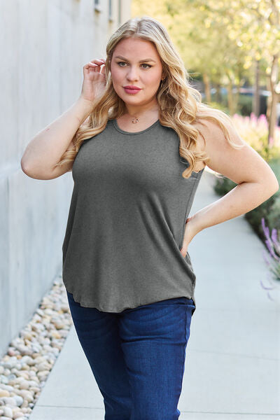Basic Bae Full Size Round Neck Tank - AllIn Computer