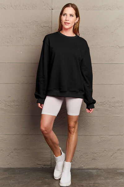Simply Love Full Size IF I'M TOO MUCH THEN GO FIND LESS Round Neck Sweatshirt - AllIn Computer