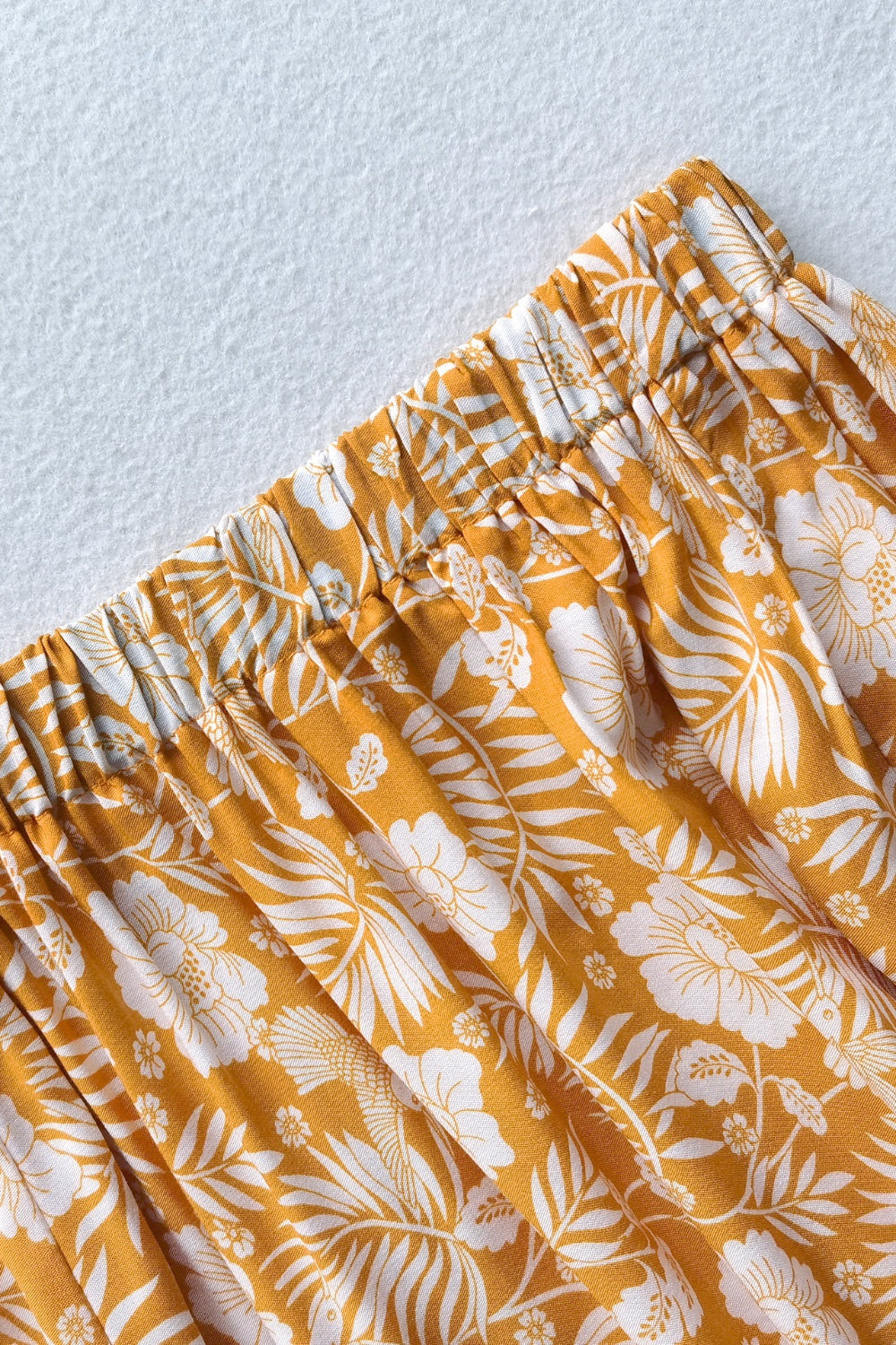 Printed Half Sleeve Top and Slit Skirt Set - AllIn Computer
