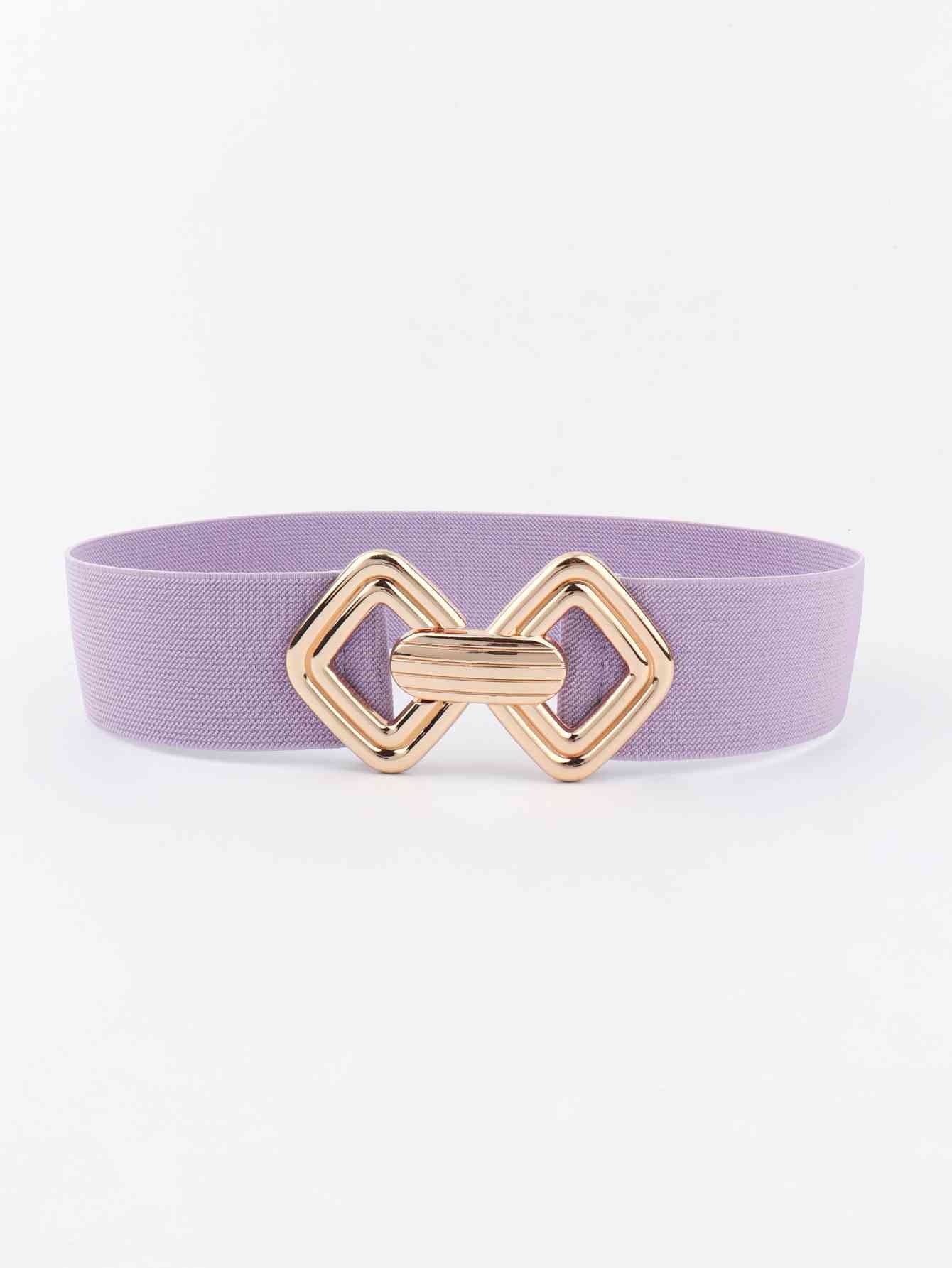 Geometric Buckle Elastic Wide Belt - AllIn Computer