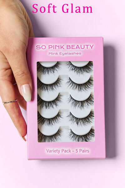SO PINK BEAUTY Mink Eyelashes 5 Pairs - AllIn Computer