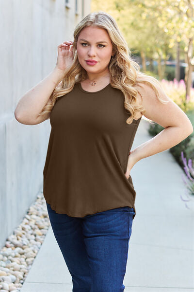 Basic Bae Full Size Round Neck Tank - AllIn Computer
