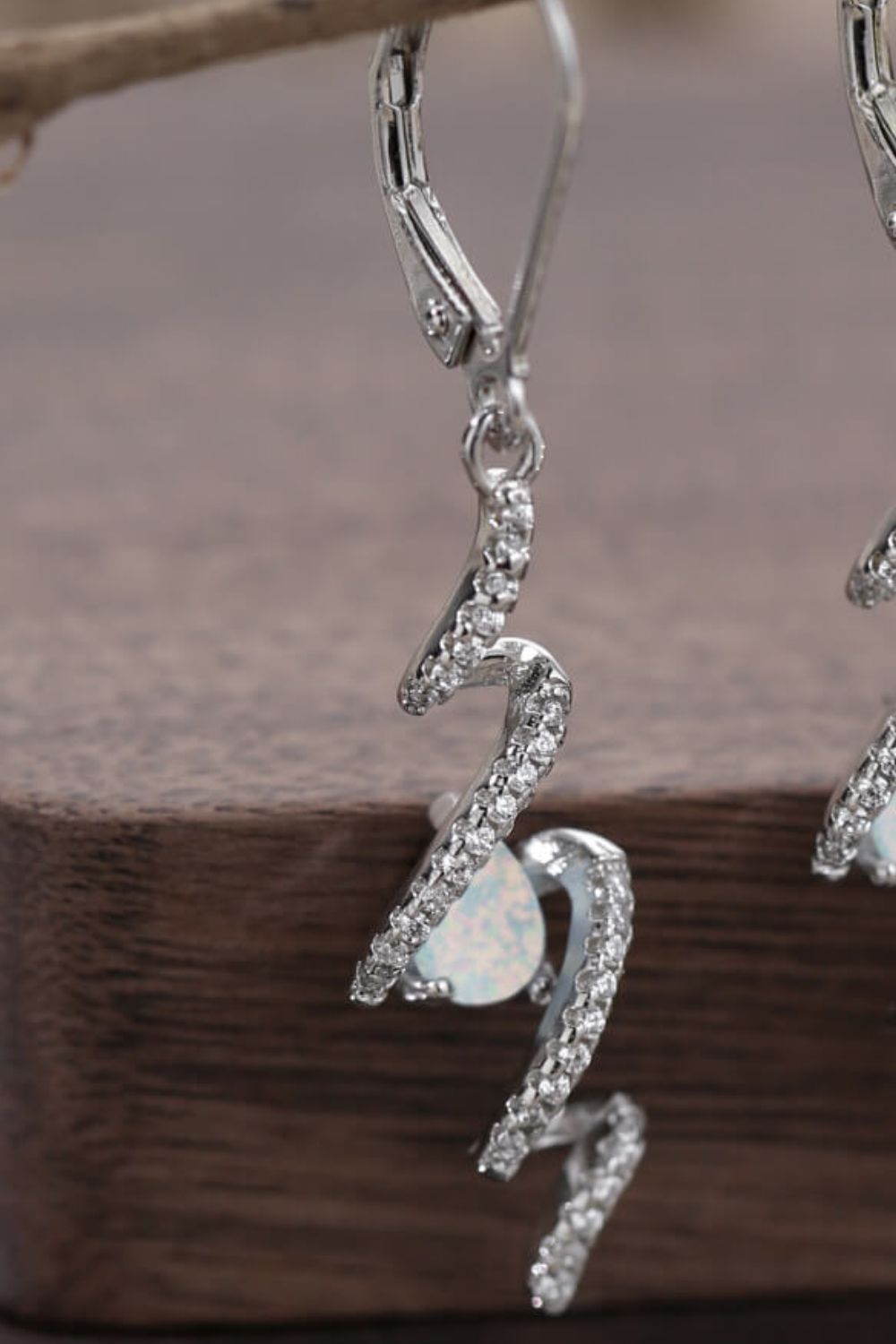 Twisted Opal Drop Earrings - AllIn Computer