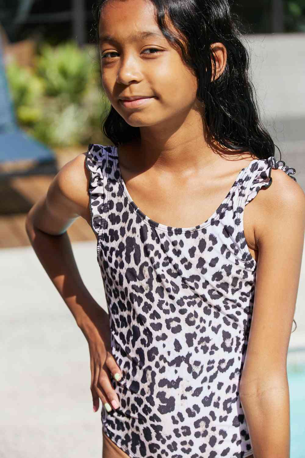 Marina West Swim Float On Ruffled One-Piece in Cat - AllIn Computer