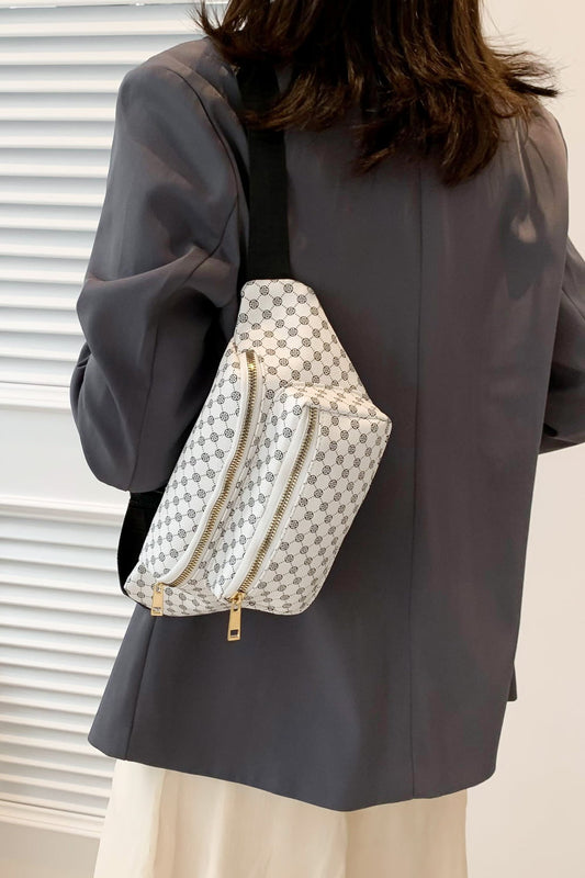 Printed PU Leather Sling Bag - AllIn Computer
