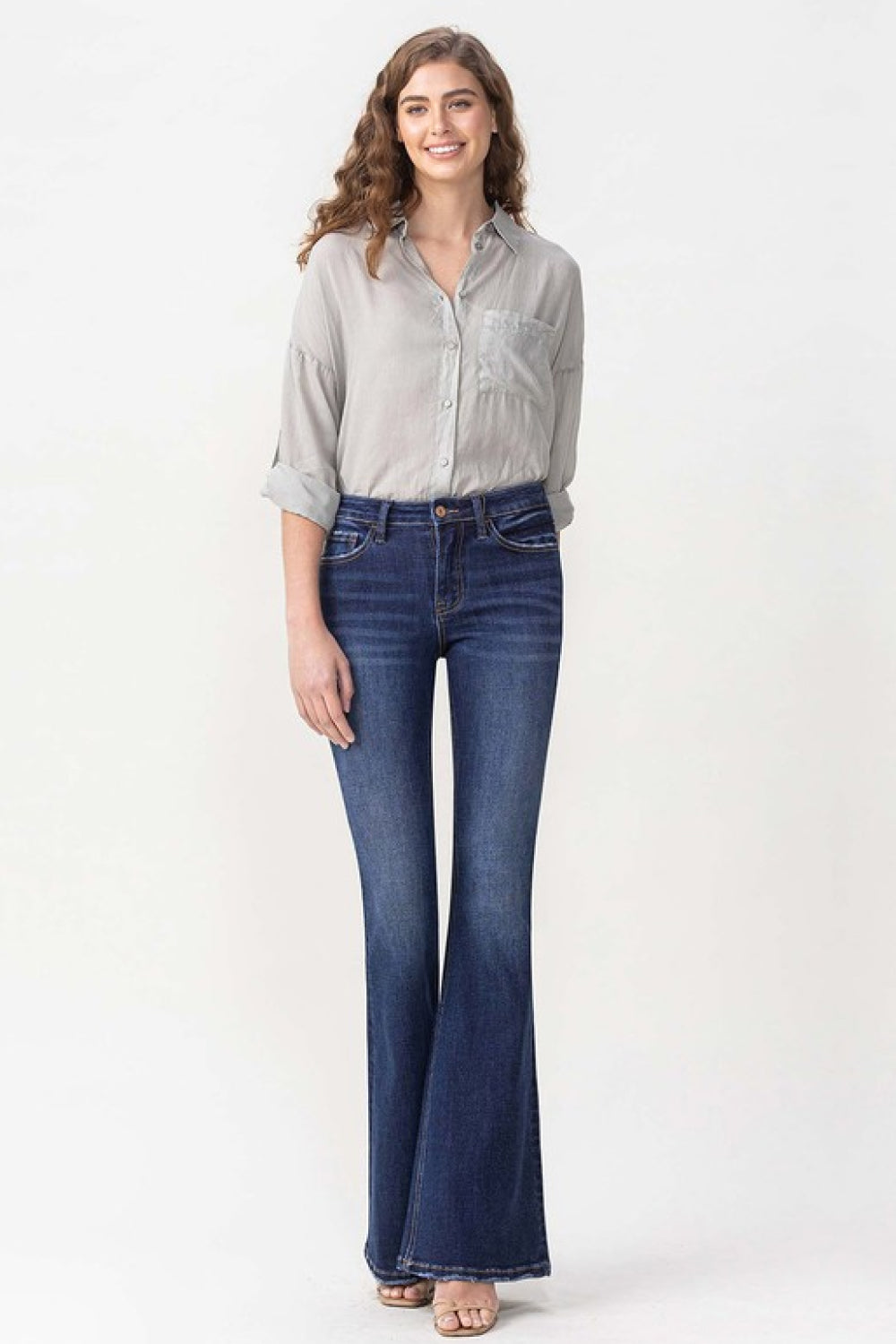 Lovervet Full Size Joanna Midrise Flare Jeans - AllIn Computer
