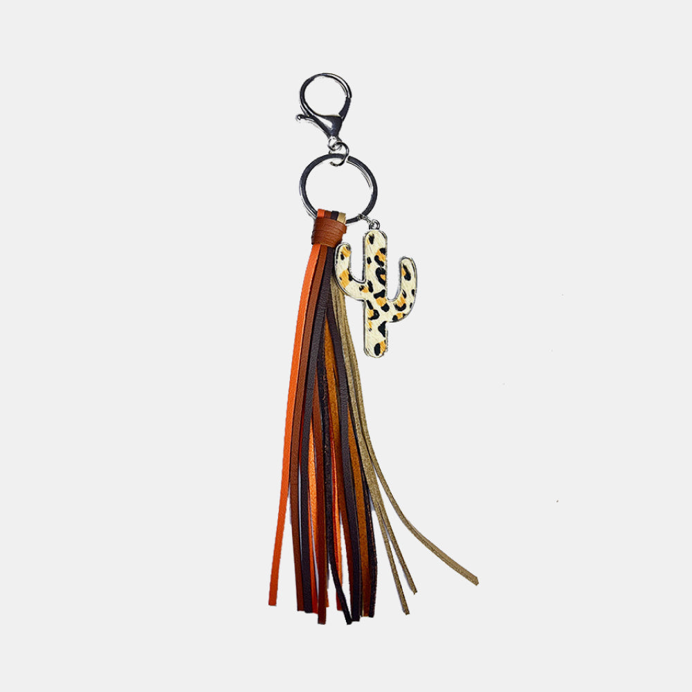 Cactus Keychain with Tassel - AllIn Computer