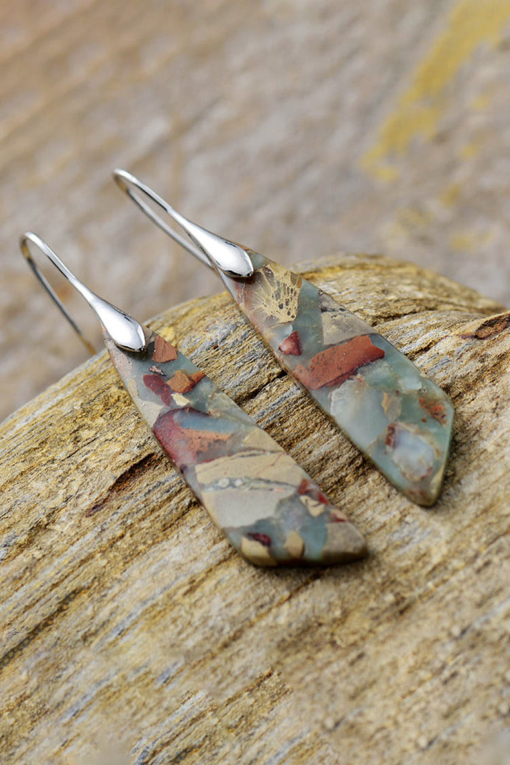 Handmade Natural Stone Dangle Earrings - AllIn Computer