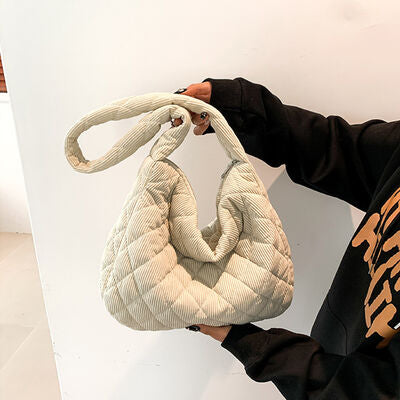 Corduroy Medium Shoulder Bag - AllIn Computer