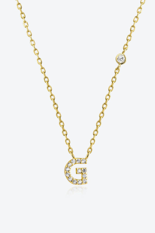 G To K Zircon 925 Sterling Silver Necklace - AllIn Computer