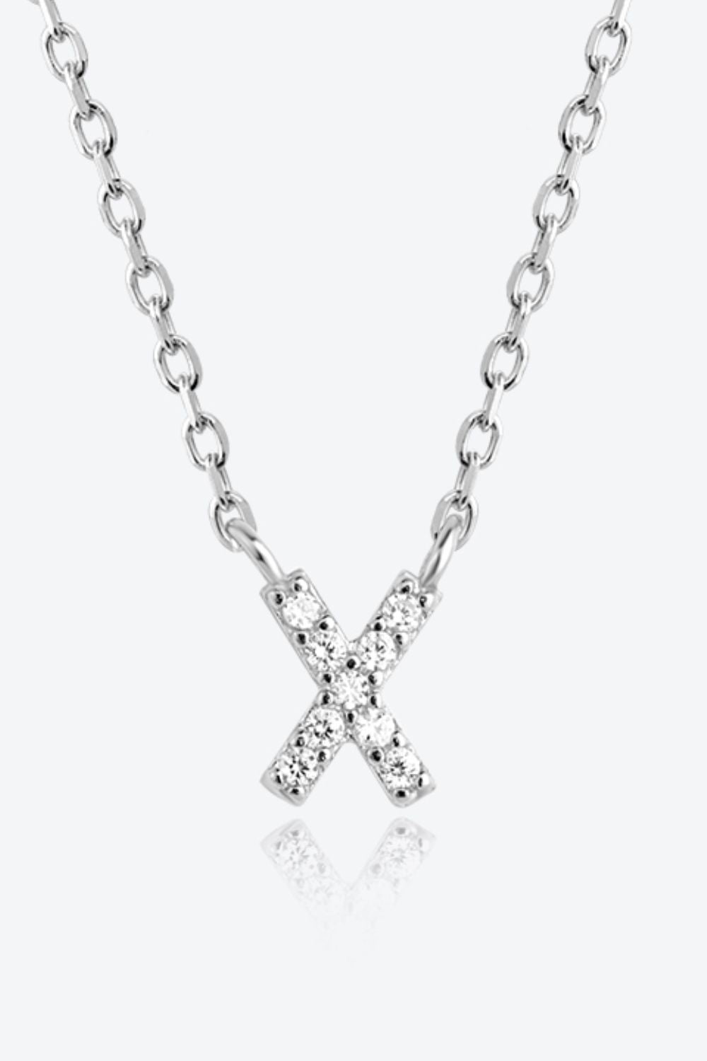 V To Z Zircon 925 Sterling Silver Necklace - AllIn Computer