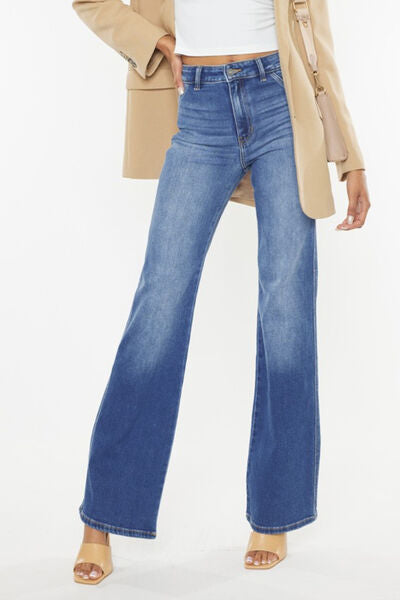 Kancan Ultra High Waist Gradient Flare Jeans - AllIn Computer
