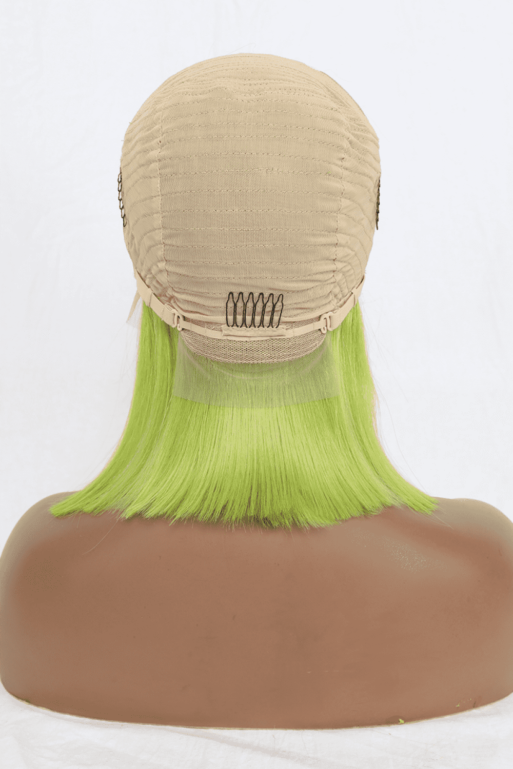 12" 140g Lace Front Wigs Human Hair in Lime 150% Density - AllIn Computer