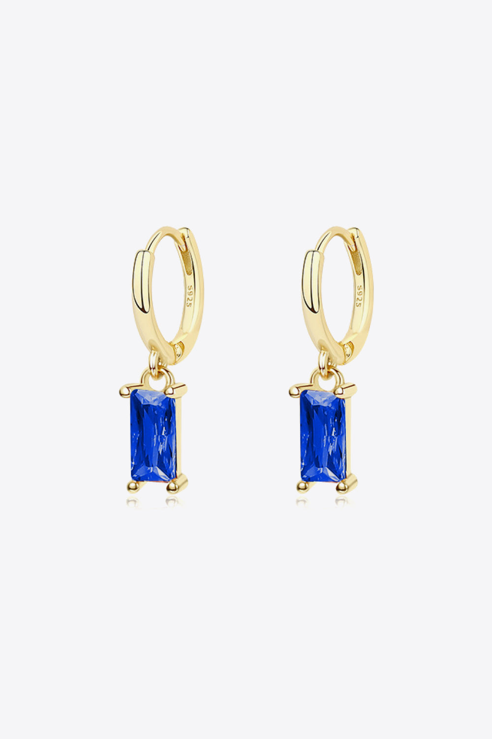 Retro 925 Sterling Silver Cubic Zirconia Drop Earrings - AllIn Computer