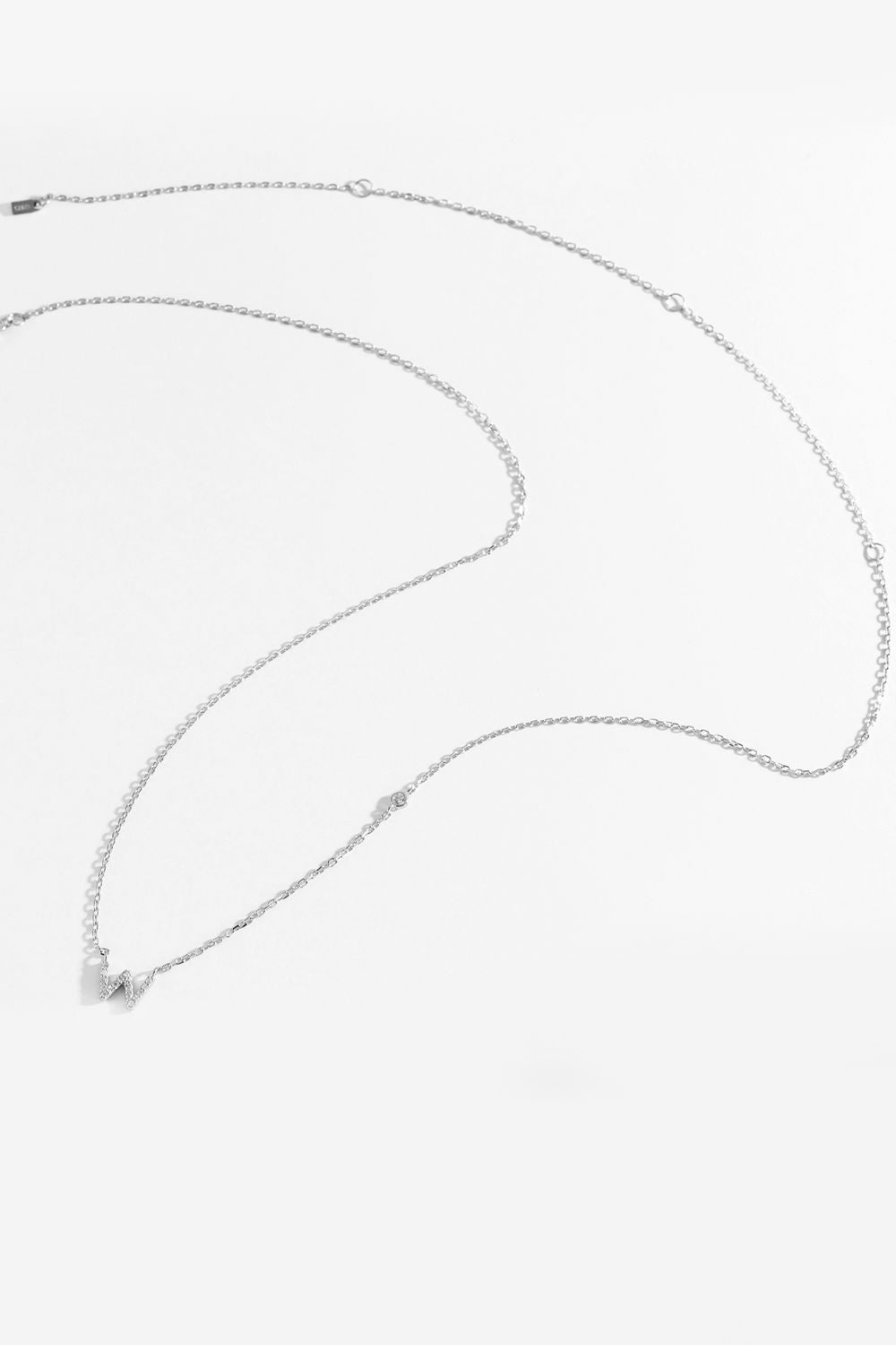 V To Z Zircon 925 Sterling Silver Necklace - AllIn Computer