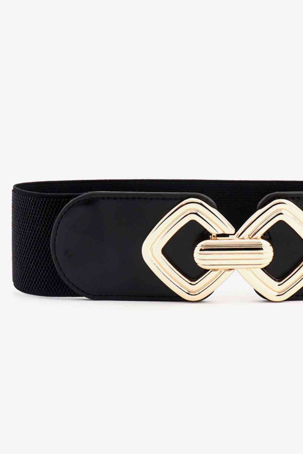 Geometric Buckle Elastic Wide Belt - AllIn Computer