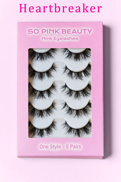 SO PINK BEAUTY Mink Eyelashes 5 Pairs - AllIn Computer