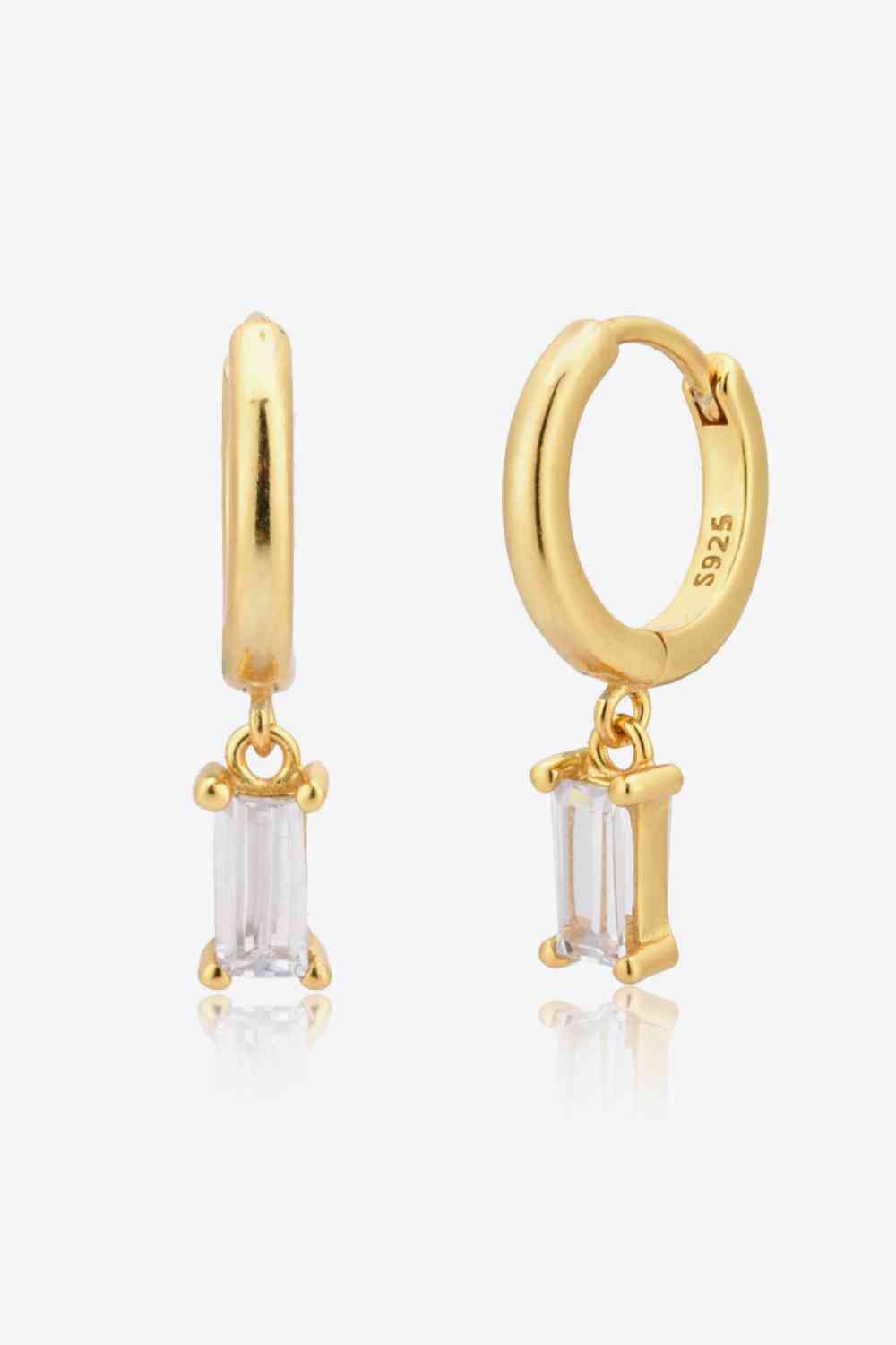 Zircon Huggie Drop Earrings - AllIn Computer