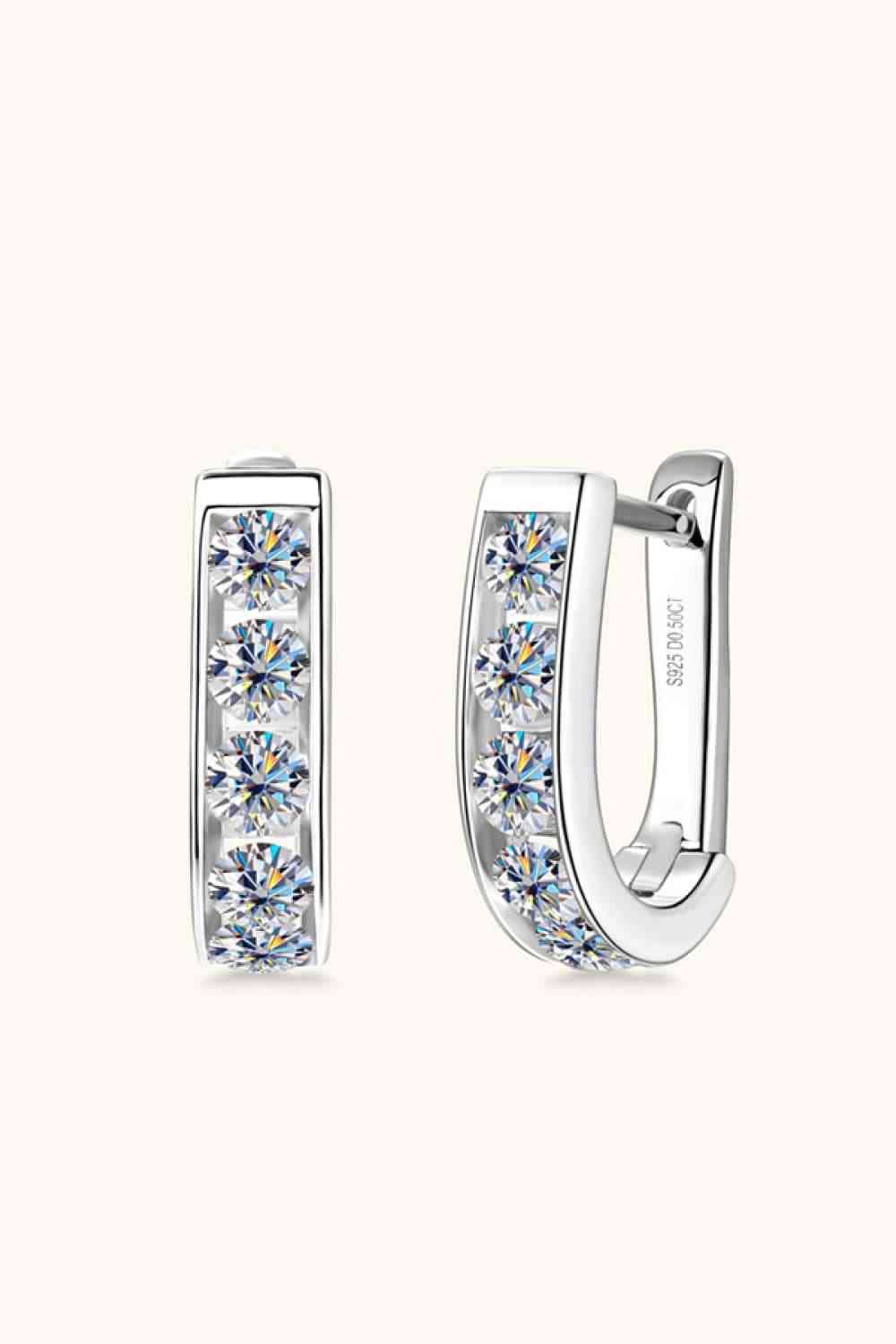 1 Carat Moissanite 925 Sterling Silver Earrings - AllIn Computer