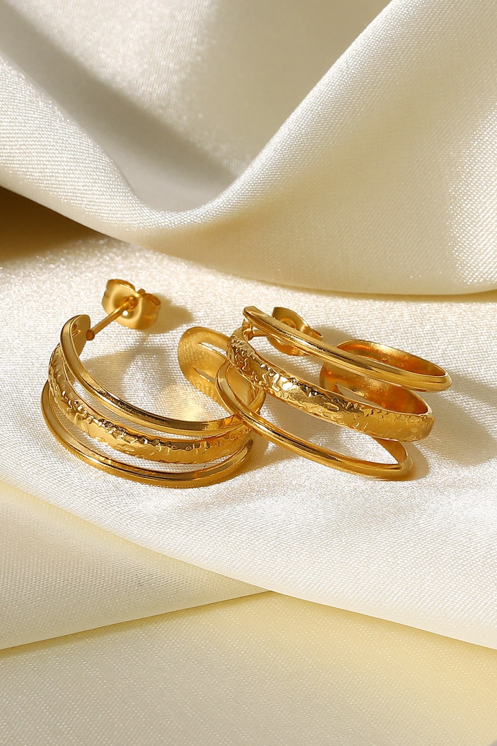 Three Is Better Than One C-Hoop Earrings - AllIn Computer