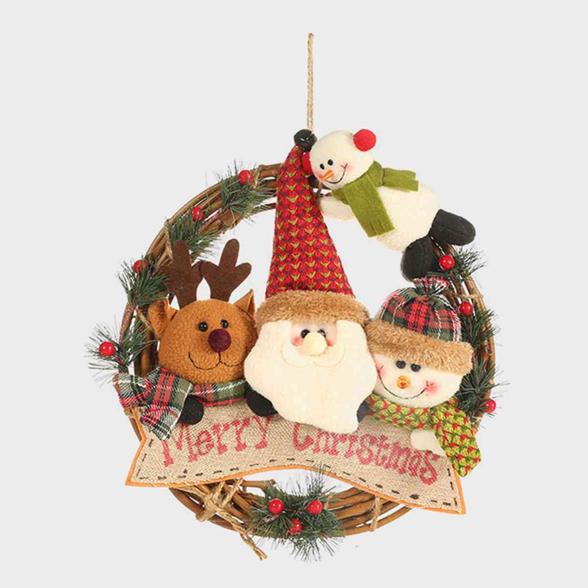 Christmas Doll Wreath Ornament - AllIn Computer