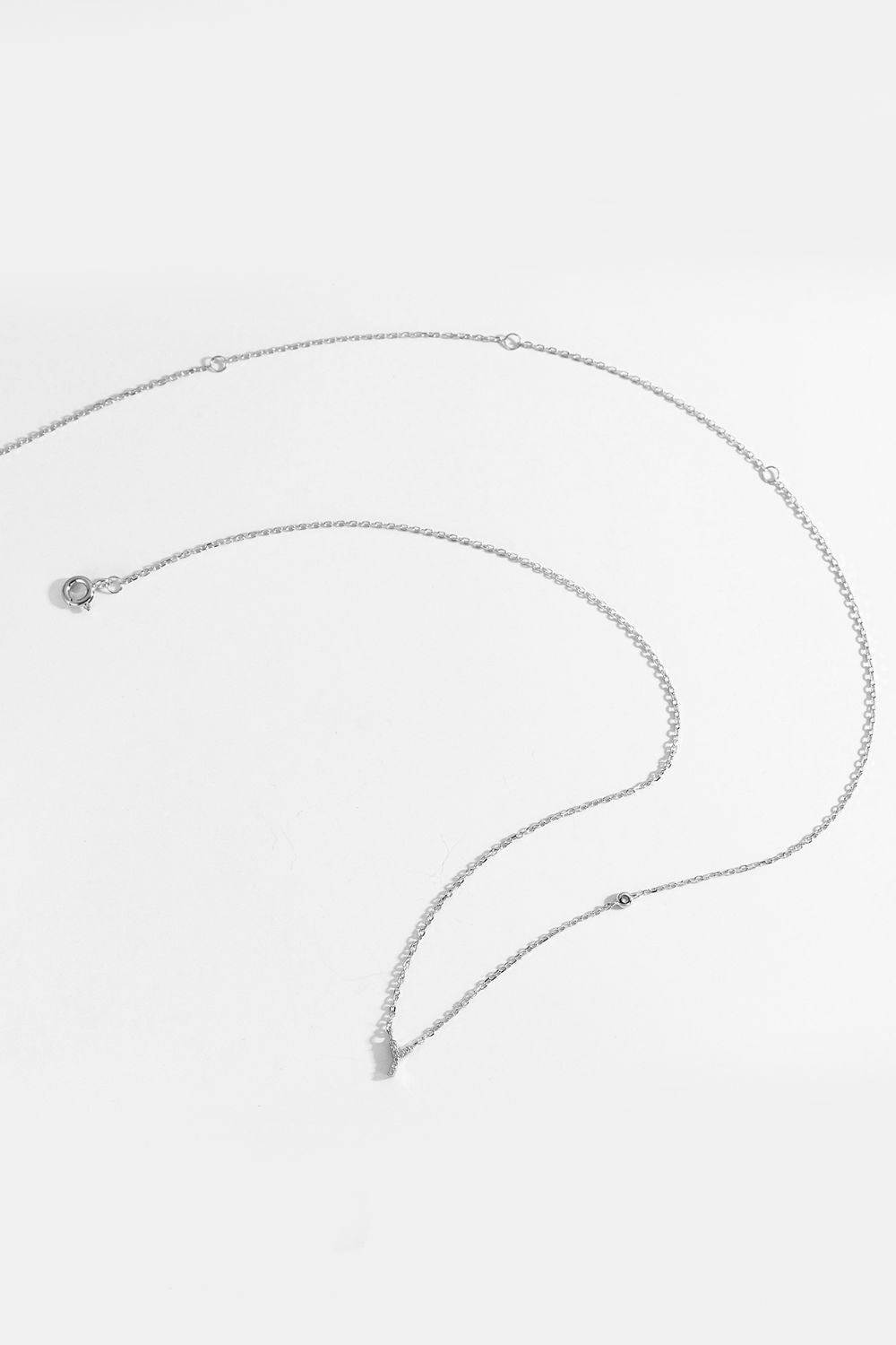 V To Z Zircon 925 Sterling Silver Necklace - AllIn Computer