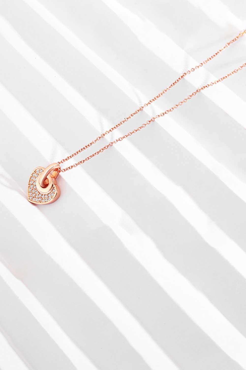 Crystal Heart Pendant Necklace - AllIn Computer