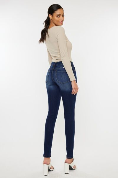 Kancan Mid Rise Gradient Skinny Jeans - AllIn Computer