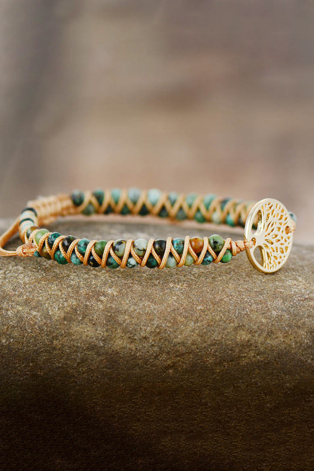 Handmade Tree Shape Beaded Copper Bracelet - AllIn Computer