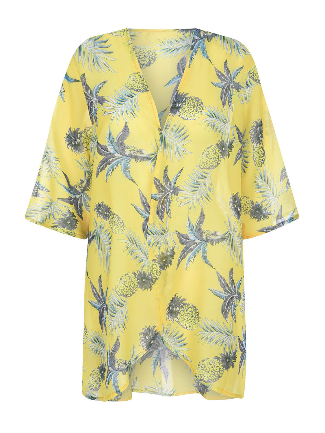 Open Front Half Sleeve Cover-Up - AllIn Computer