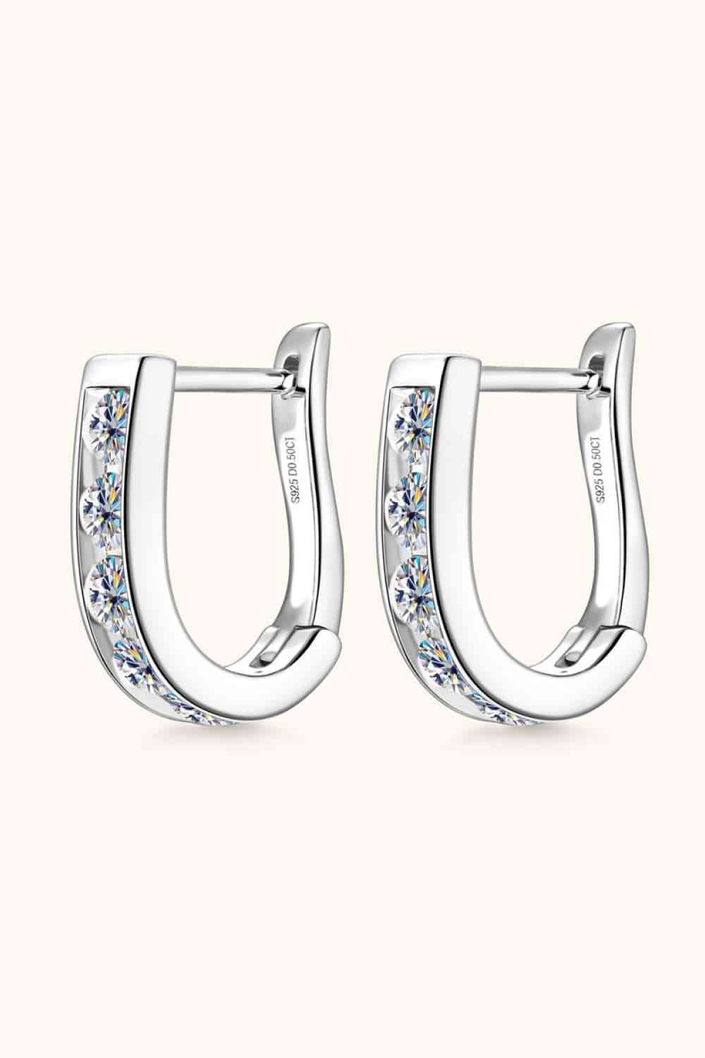 1 Carat Moissanite 925 Sterling Silver Earrings - AllIn Computer