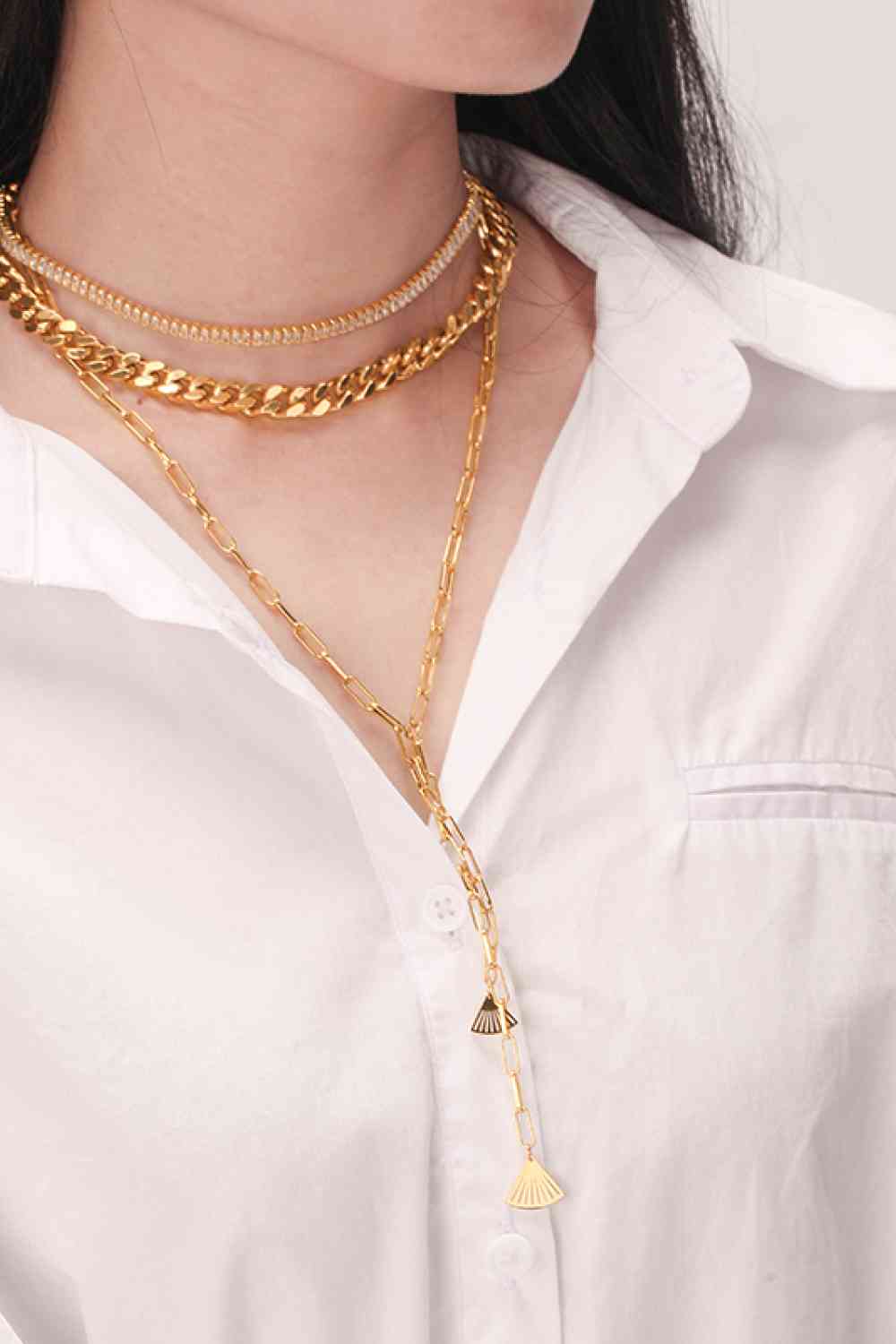 Layered 18K Gold-Plated Necklace - AllIn Computer