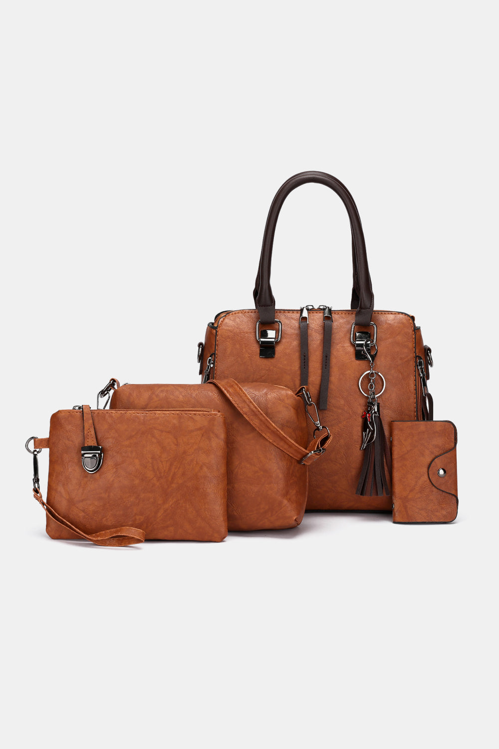 4-Piece PU Leather Bag Set - AllIn Computer