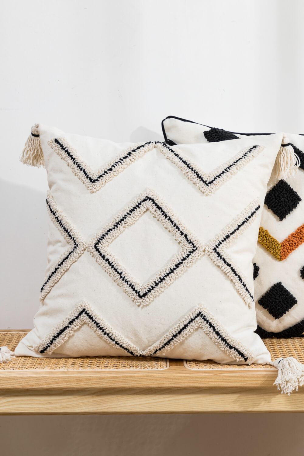 Geometric Embroidered Decorative Throw Pillow Case - AllIn Computer