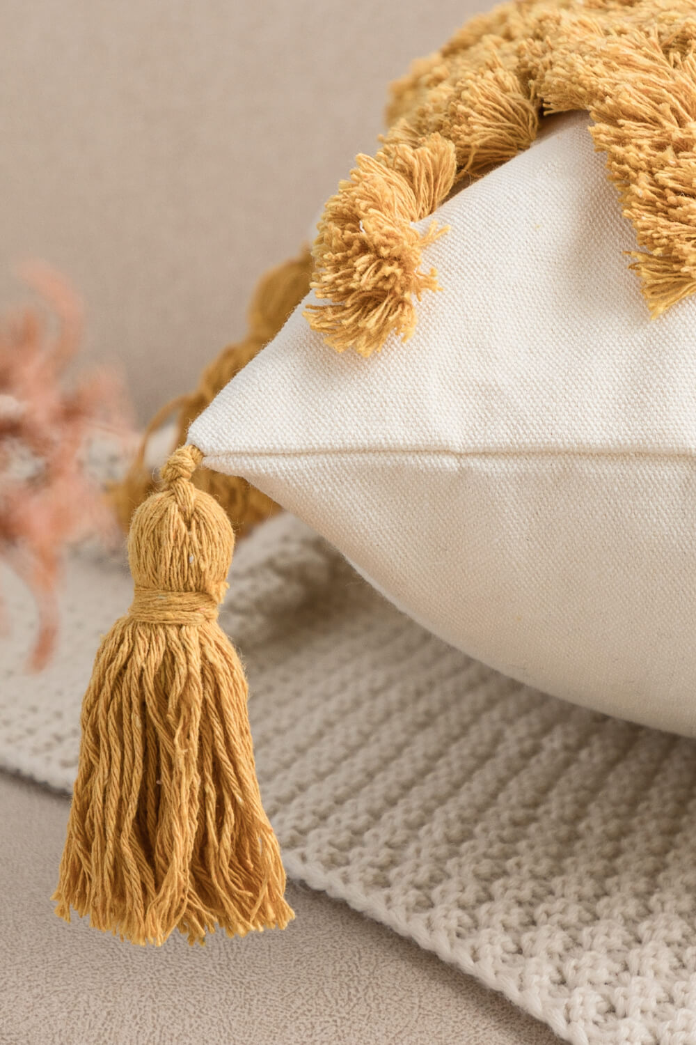 Sun Graphic Tassel Decorative Throw Pillow Case - AllIn Computer