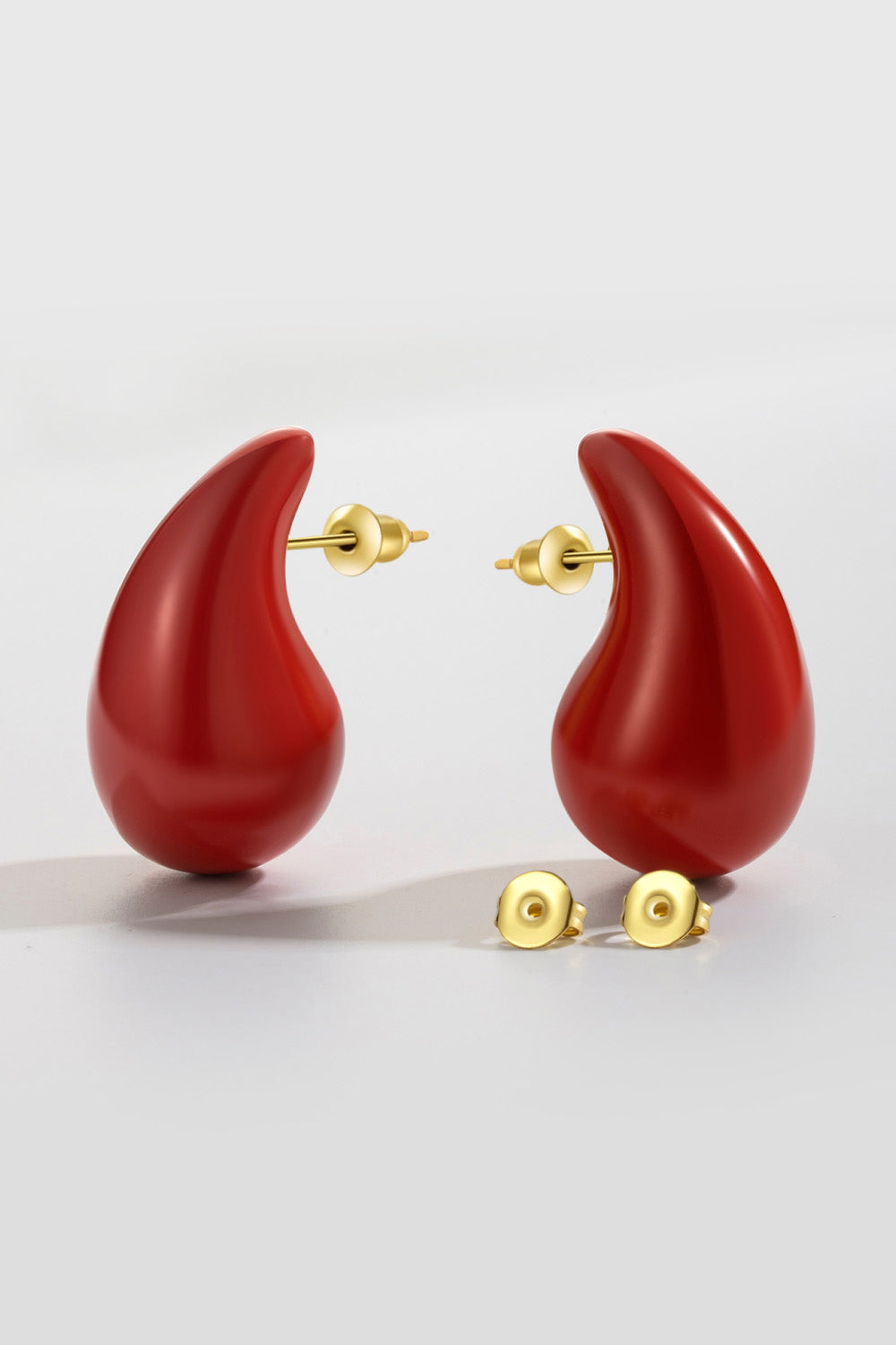 Large Size Water Drop Brass Earrings - AllIn Computer