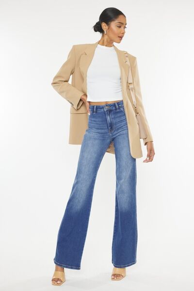Kancan Ultra High Waist Gradient Flare Jeans - AllIn Computer