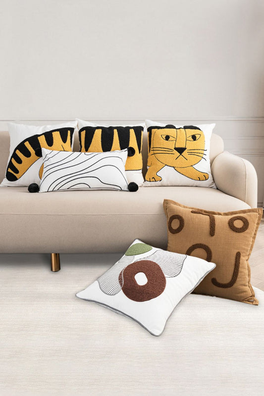 3-Pack Punch-Needle Embroidery Decorative Throw Pillow Cases - AllIn Computer