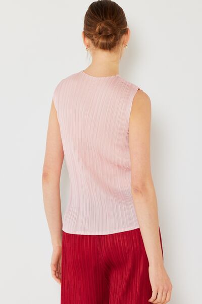 Marina West Swim Pleated Sleeveless Crewneck Tank - AllIn Computer
